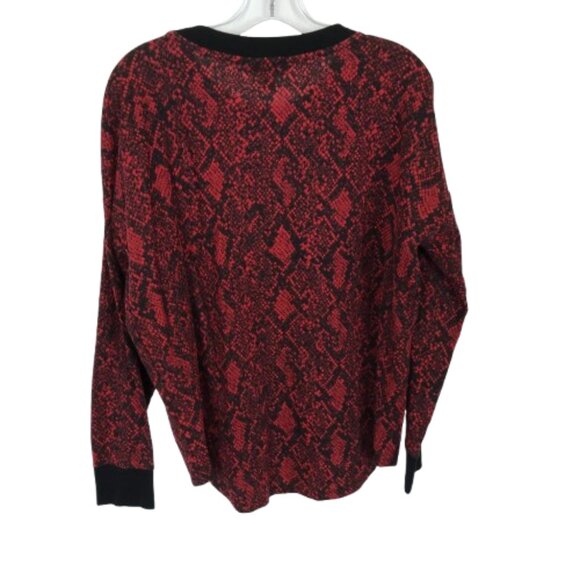 NWT Womens Size Medium Michael Kors Snakeskin Print Lightweight Thermal Top NEW - Picture 3 of 4